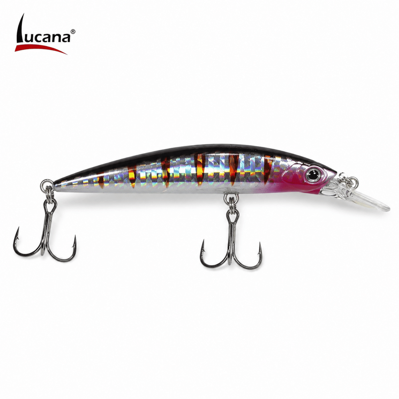 Lucana Sink Park 70mm 16g Sinking Hard Lure - Holo Pink Tiger