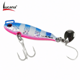Lucana Streak Jig Lure 40gm - Blue Pink & Glow Zebra