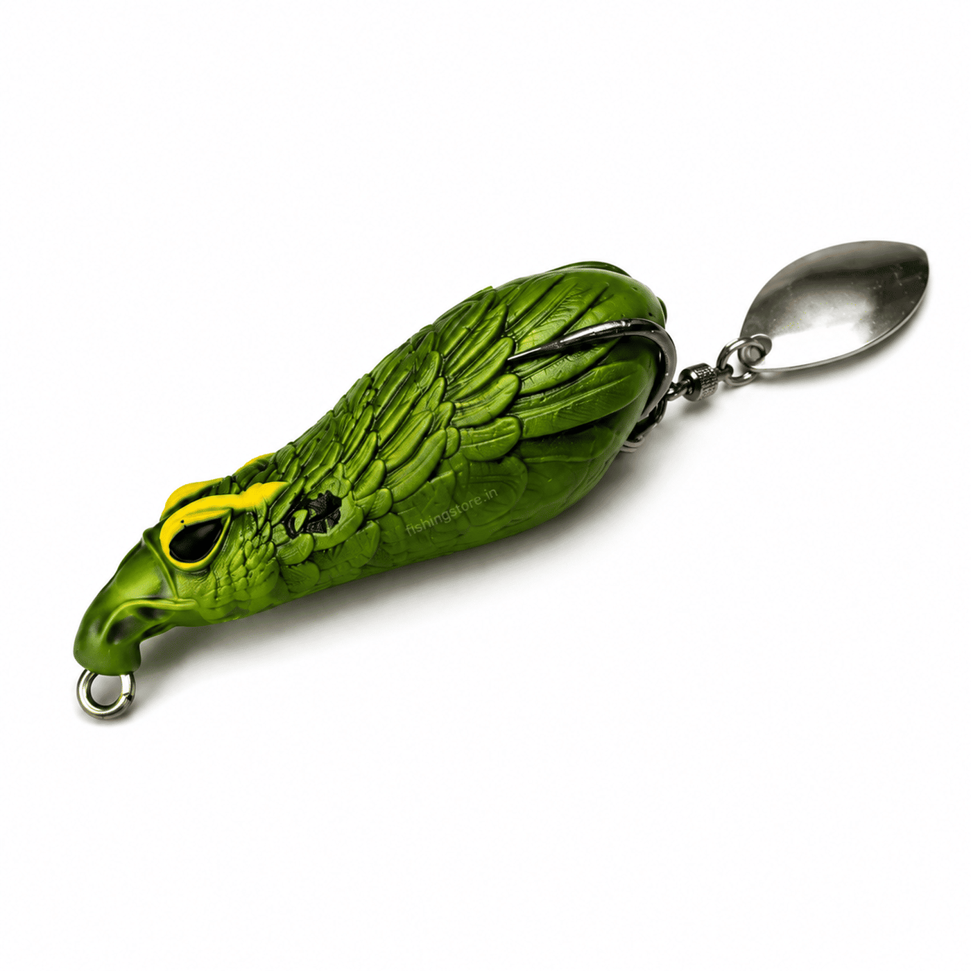 Lark Fishing Garuda Frog Lure 6cm 14g - Green for Snakehead & Murrel