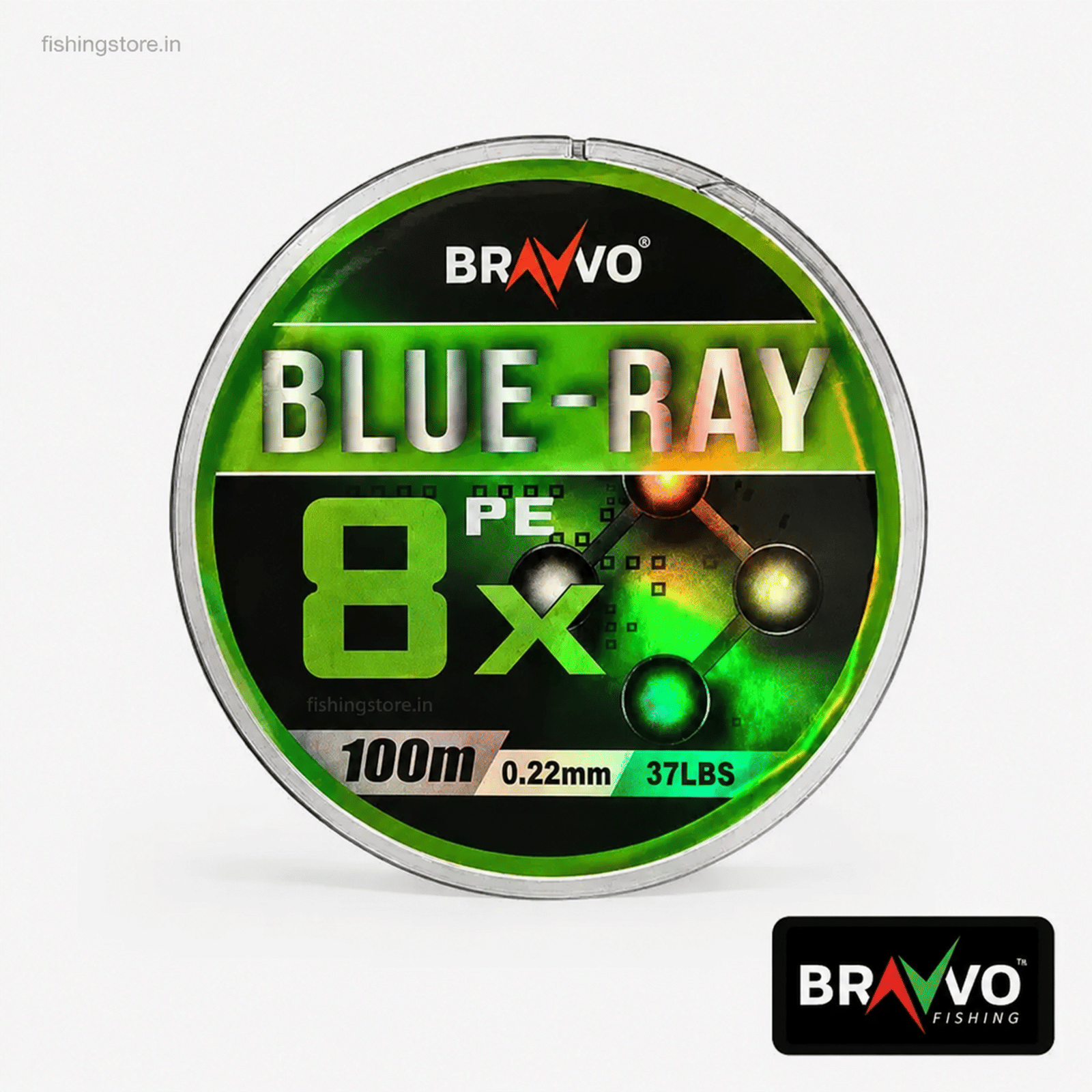Bravvo Blue-Ray PE 8X Braided Fishing Line  100m -500m
