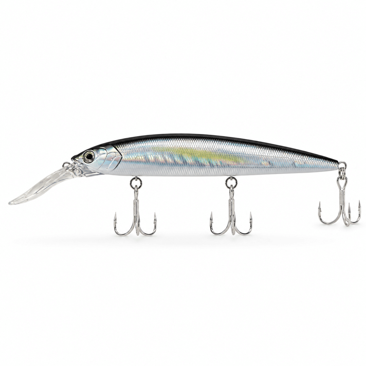 Lucana Sparrow 132mm 21.8g Suspending Minnow Lure - Silver Film