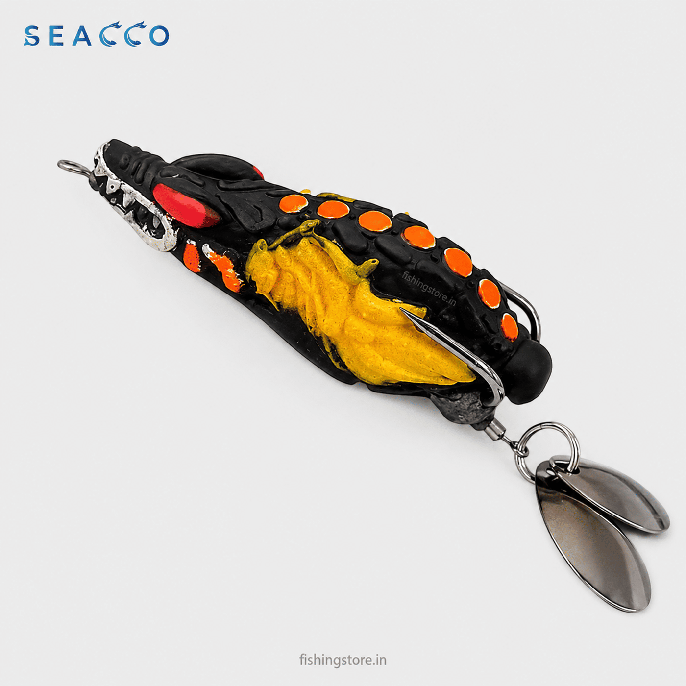 Seacco Giant Frog Lure 6cm 10-11g for Snakehead Bass - Black