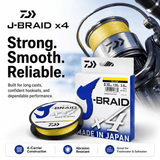 Daiwa J-Braid X4 Braided Line 100m - Multi Color