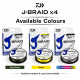 Daiwa J-Braid X4 Braided Line 100m - Multi Color