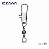 IZZAWA Fishing Swivel with Snap - Pack of 10