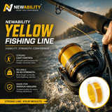 Newability Yellow Fishing Line 0.55mm upto 20Kg 100m