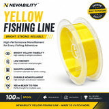 Newability Yellow Fishing Line 0.55mm upto 20Kg 100m