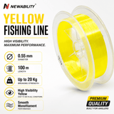 Newability Yellow Fishing Line 0.55mm upto 20Kg 100m